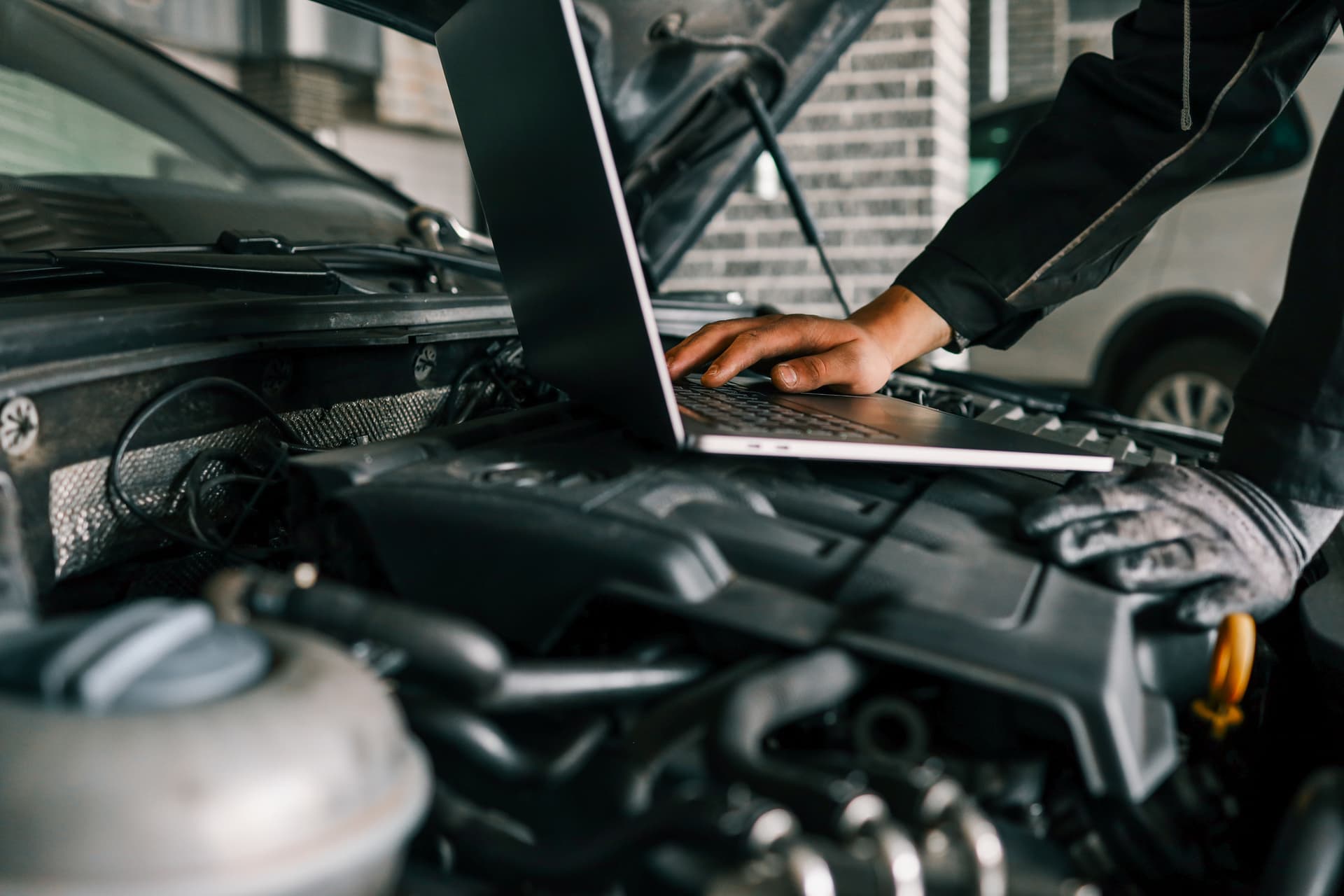 Dyno tuning a performance car on rollers